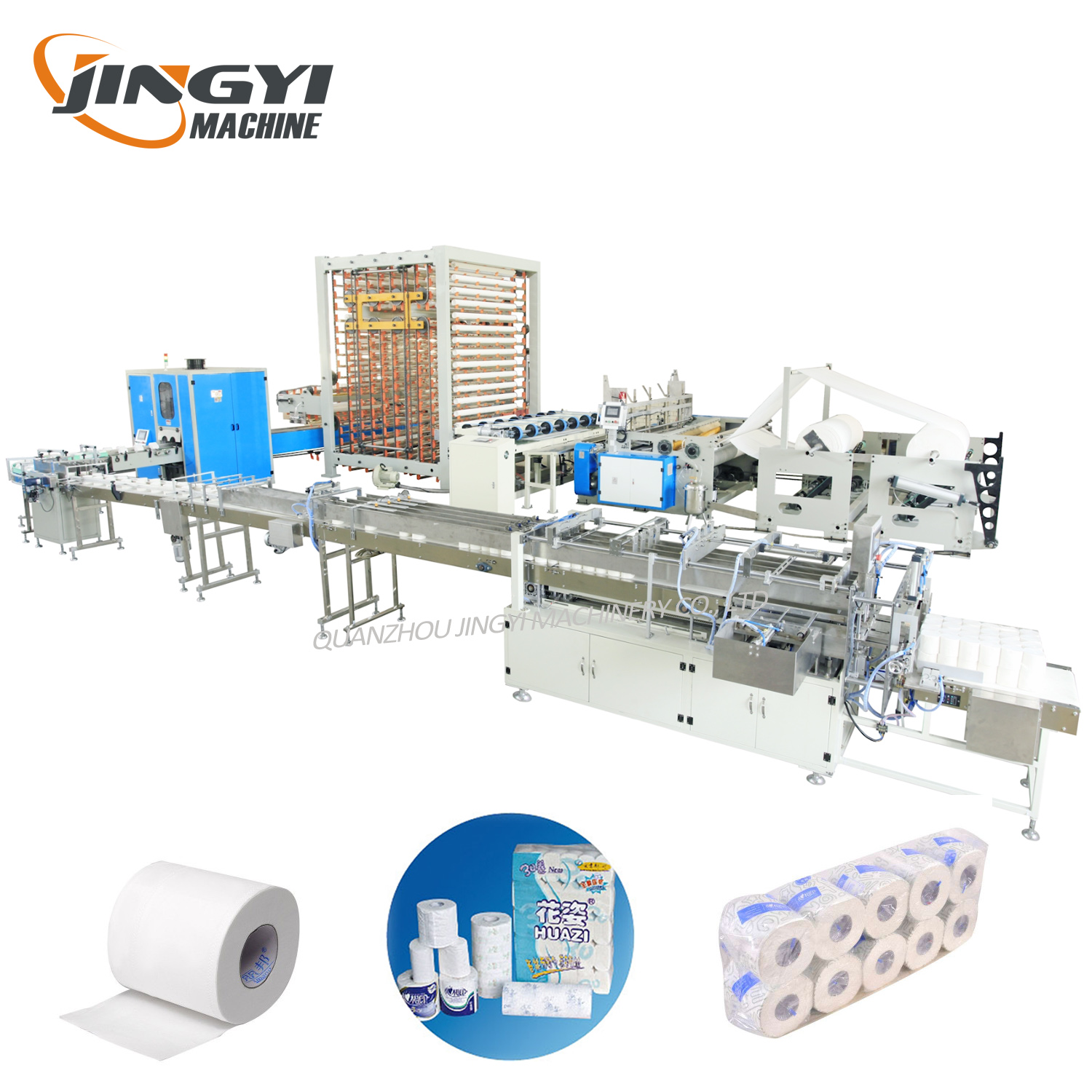 Línea de producción automática de papel higiénico automático de 2800 mm con CE